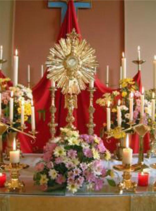 image of the blessed sacrament